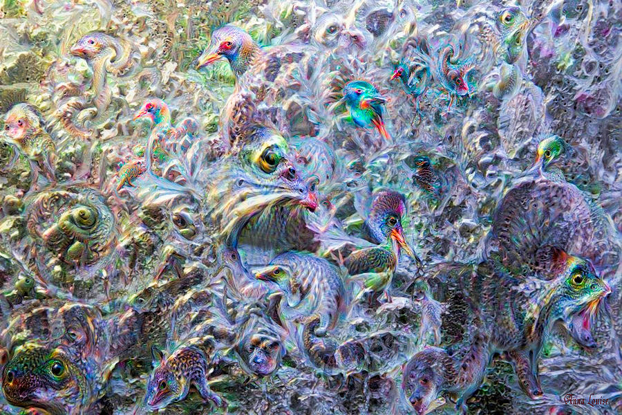 Deep Dream Frost Animals Photograph by Anna Louise
