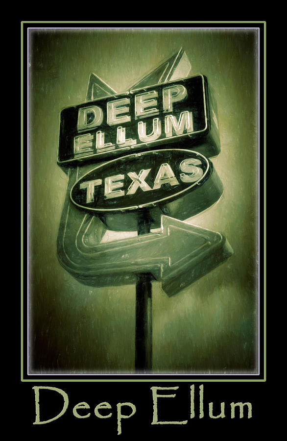 Dallas Photograph - Deep Ellum Green Poster by Joan Carroll