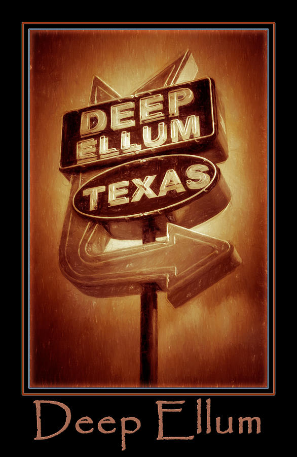 Deep Ellum Orange Poster Photograph by Joan Carroll
