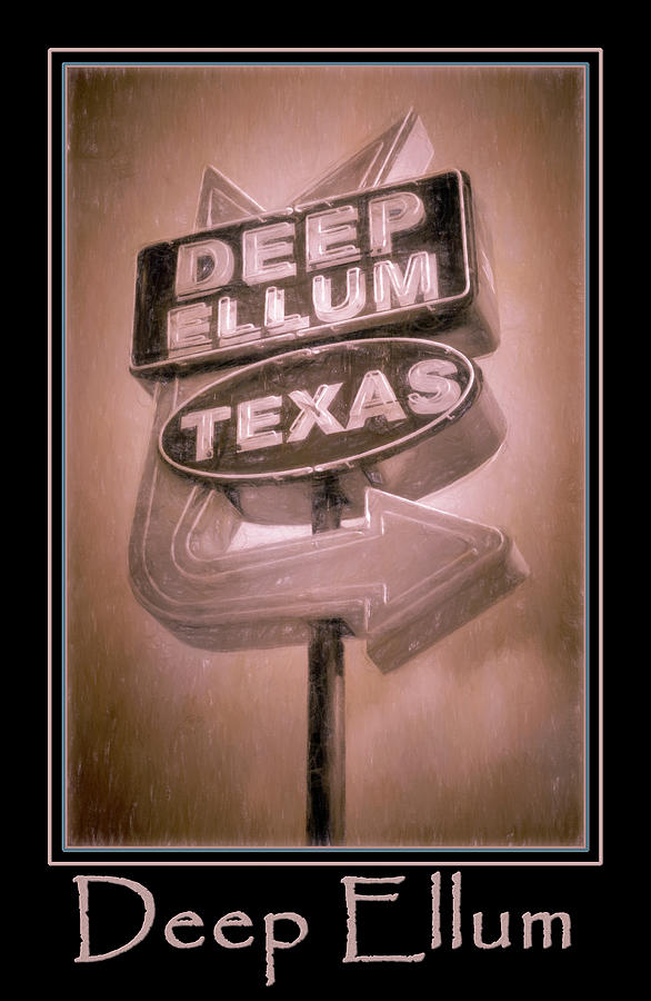 Vintage Photograph - Deep Ellum Pink Poster by Joan Carroll