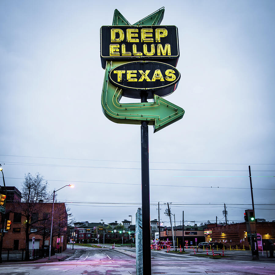 Dallas Photograph - Deep Ellum Texas Neon Sign - Dallas Texas by Gregory Ballos