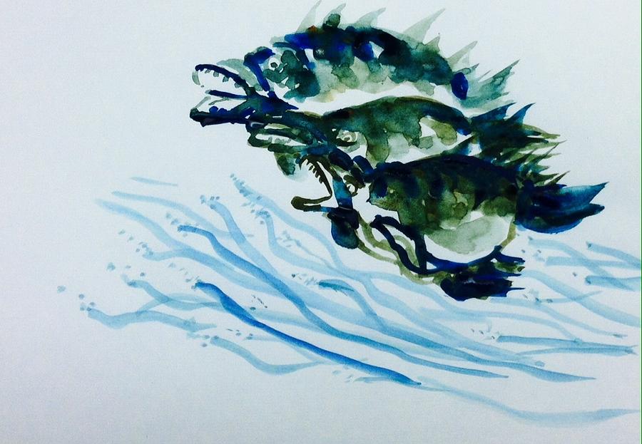 Deep fish Painting by Hae Kim