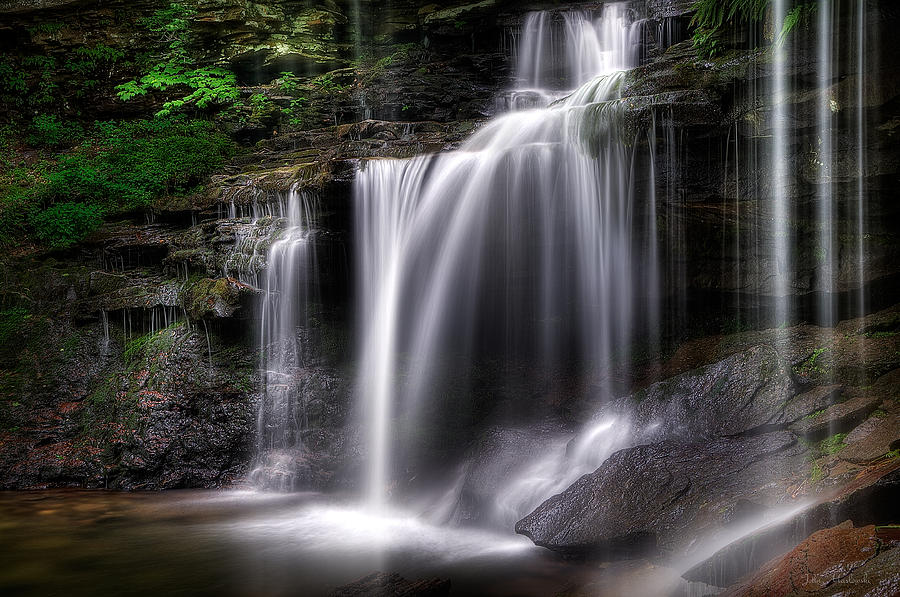 Deep Forest Falls Photograph by John Maslowski