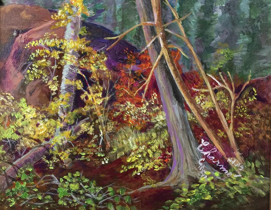 Deep Forest Flora Painting by Charme Curtin