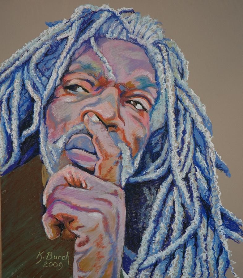 Portrait Pastel - Deep in Thought by Kerry Burch