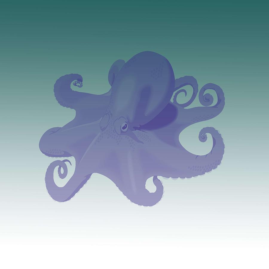 Deep Ocean Animals - Octopus 16 Painting