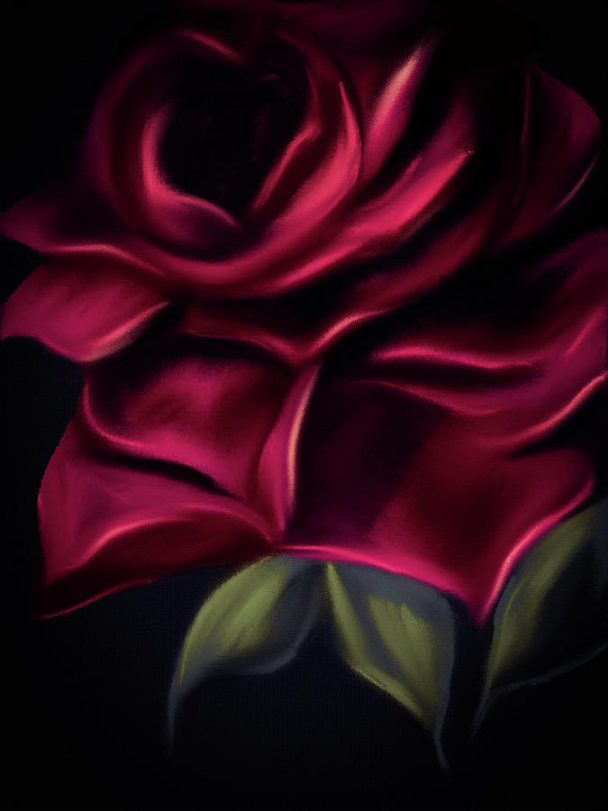 Deep Pink Imperial Rose Digital Art by Michele Koutris