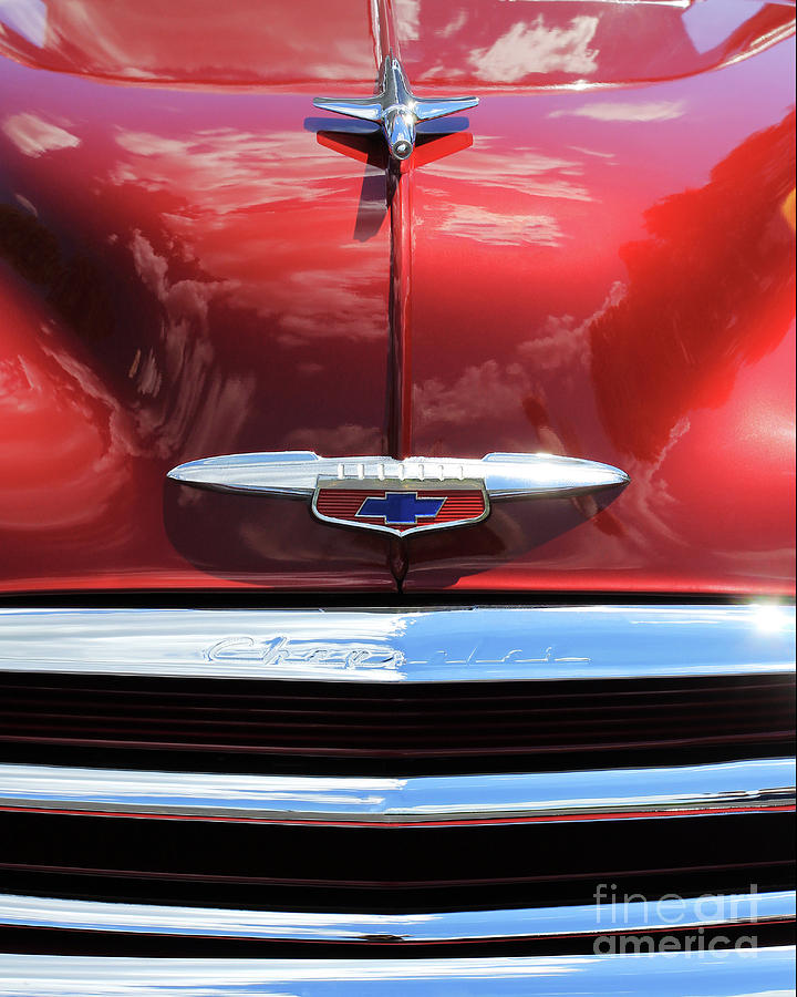 Deep Red Chevy Photograph by Jennifer Robin