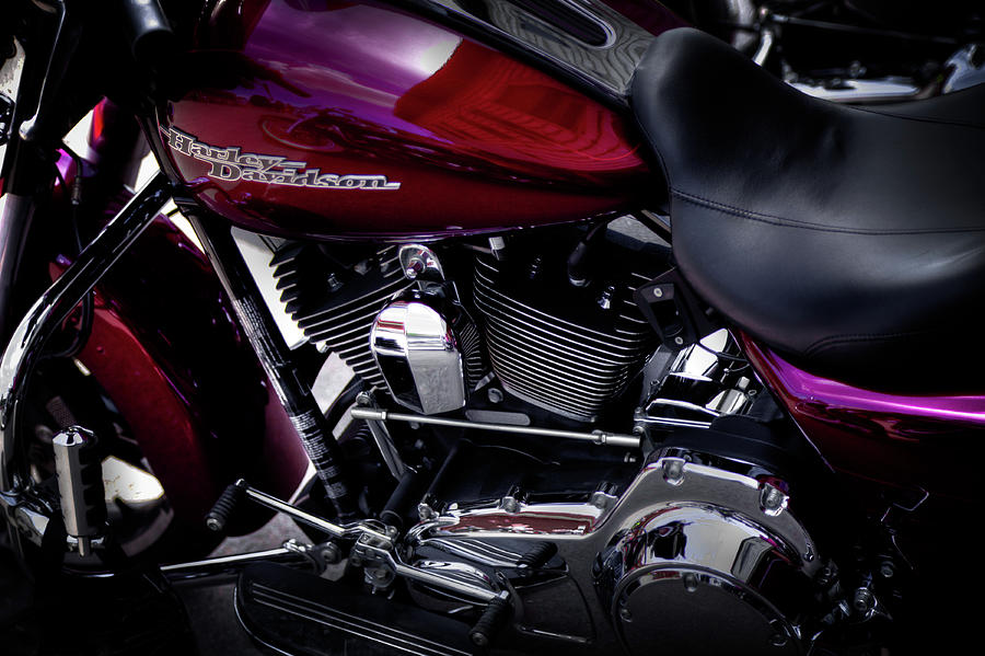 Deep Red Harley Photograph by David Patterson
