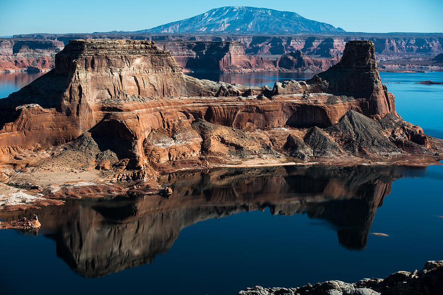 Deep Reflections in Lake Powell Photograph by Art Atkins