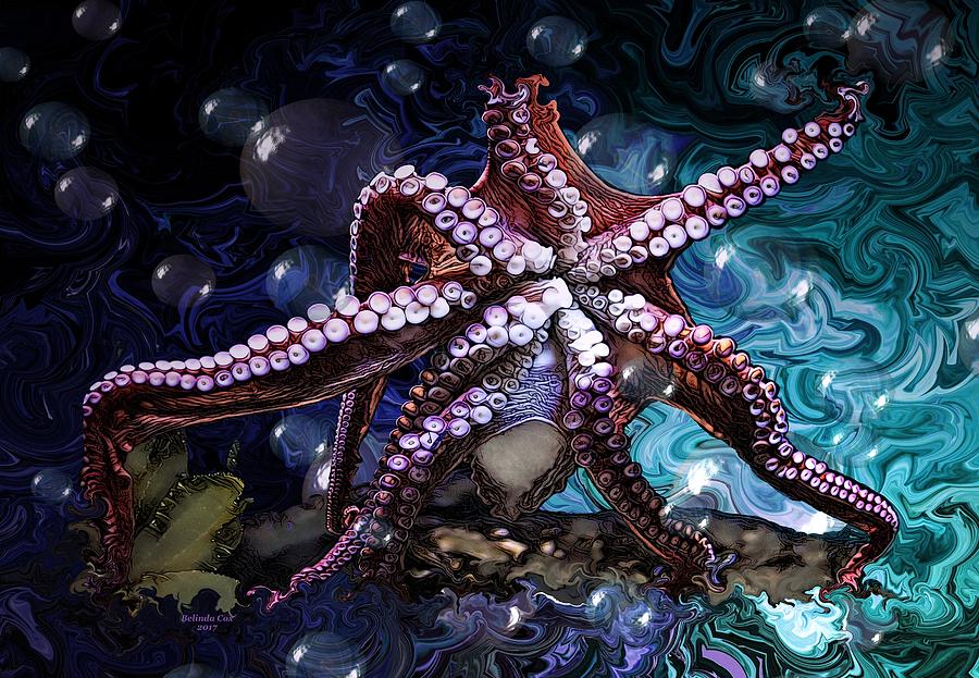 Deep Sea Giant Octopus 5 Digital Art by Artful Oasis