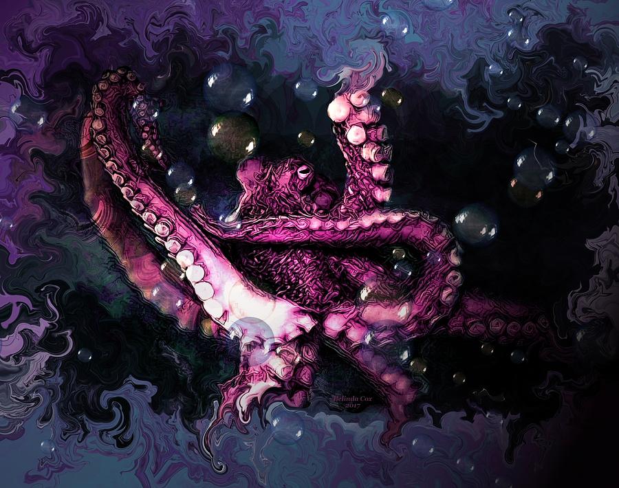 Deep Sea Giant Octopus Digital Art by Artful Oasis