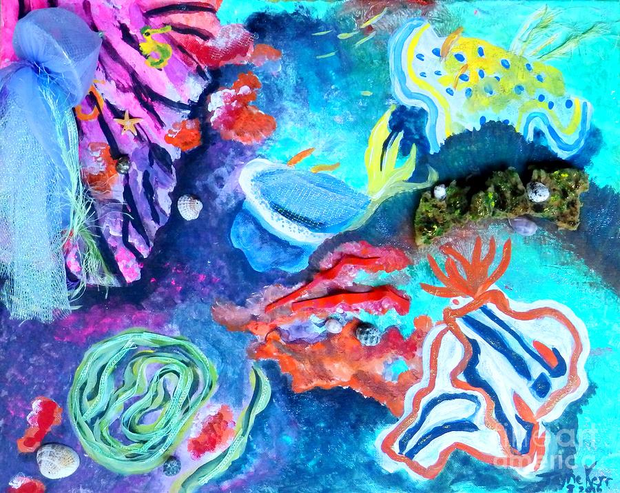 Deep Sea Nudibranch Painting by Jayne Kerr