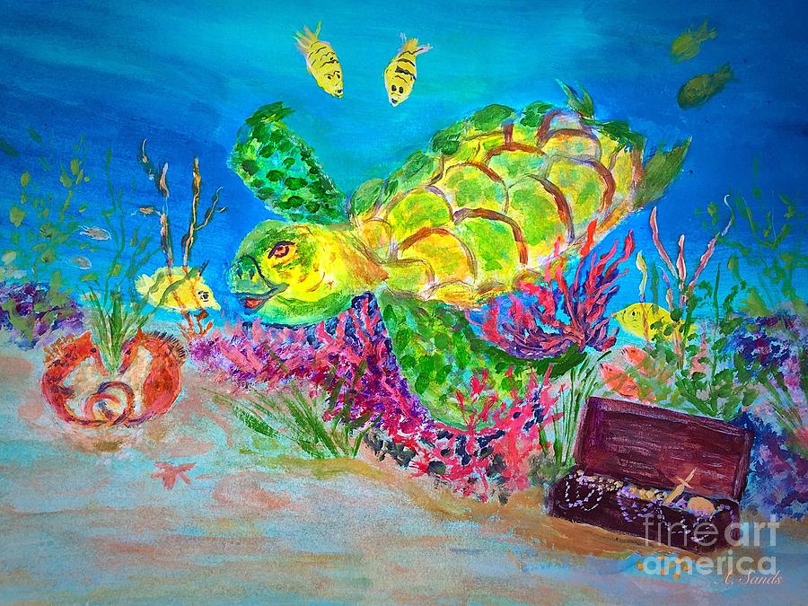 Deep Sea Treasures Painting by Anne Sands