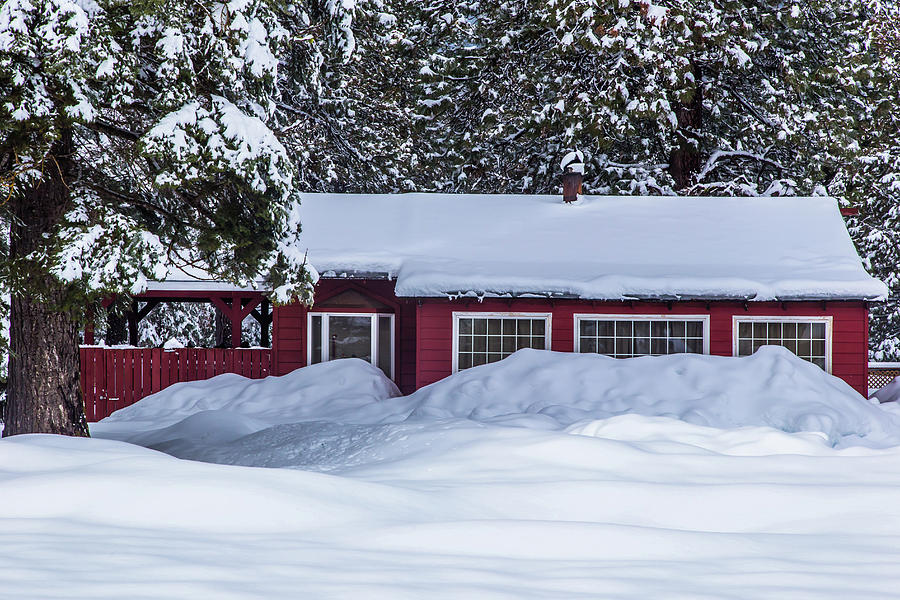 Deep Snow Against House Photograph by Marc Crumpler