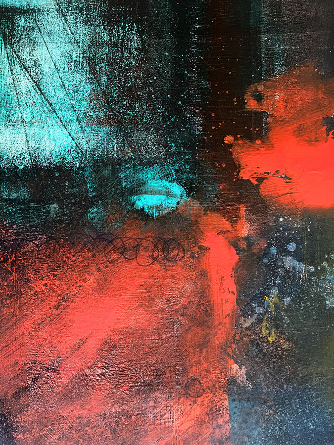 Abstract Painting - Deep Space by Nancy Merkle