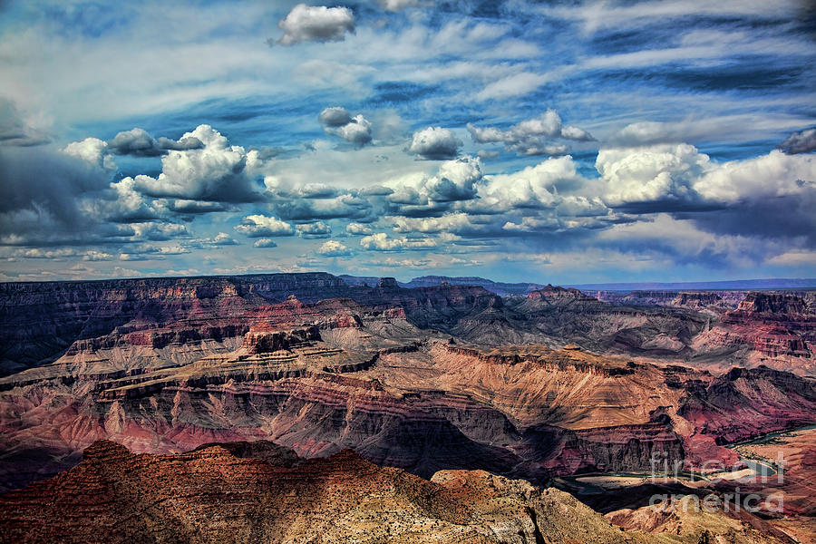 Deep Tones Grand Canyon  Photograph by Chuck Kuhn