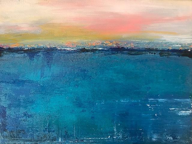 Sunset Mixed Media - Deep Water by Adonna Ebrahimi
