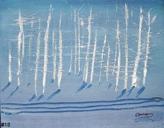 Tree Painting - Deep Winter by Jack Diamond