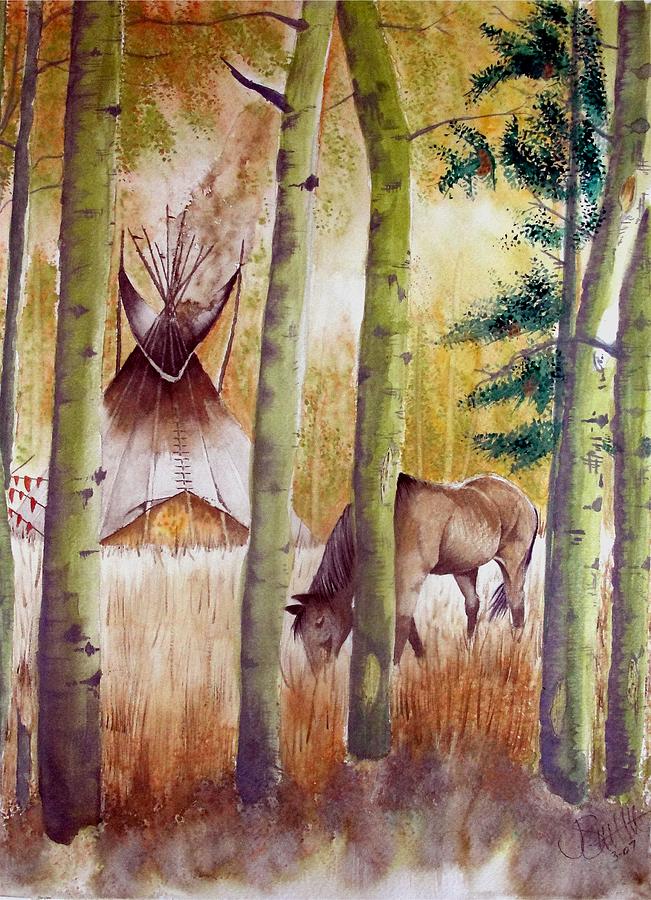 Deep Woods Camp Painting by Jimmy Smith