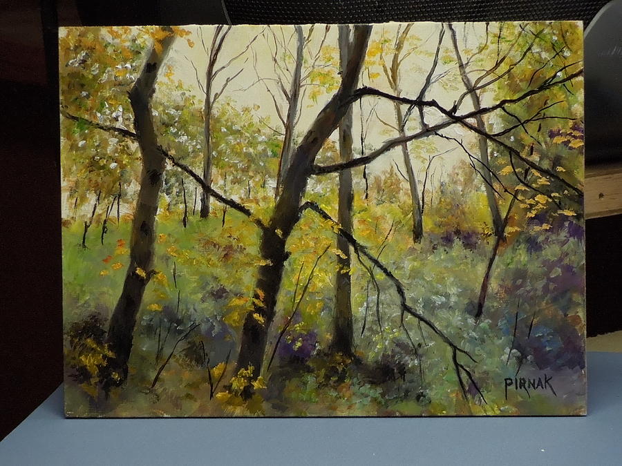 Deep Woods study Painting by John Pirnak