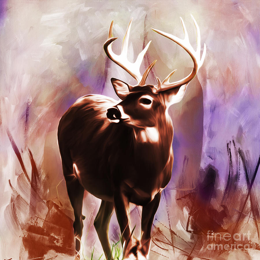 Deer 493 Painting by Gull G