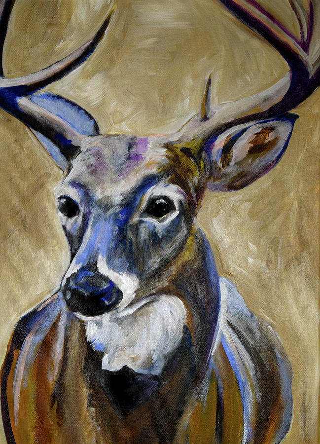 Deer  Painting by Anne Seay