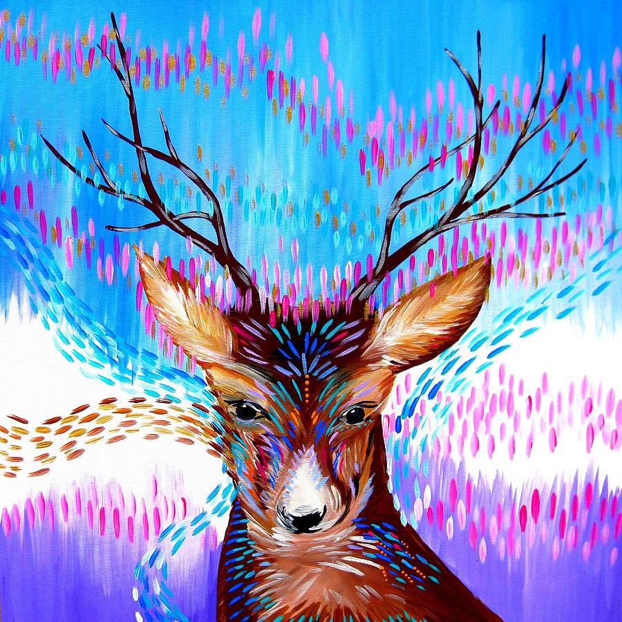 Deer Fantasy Painting