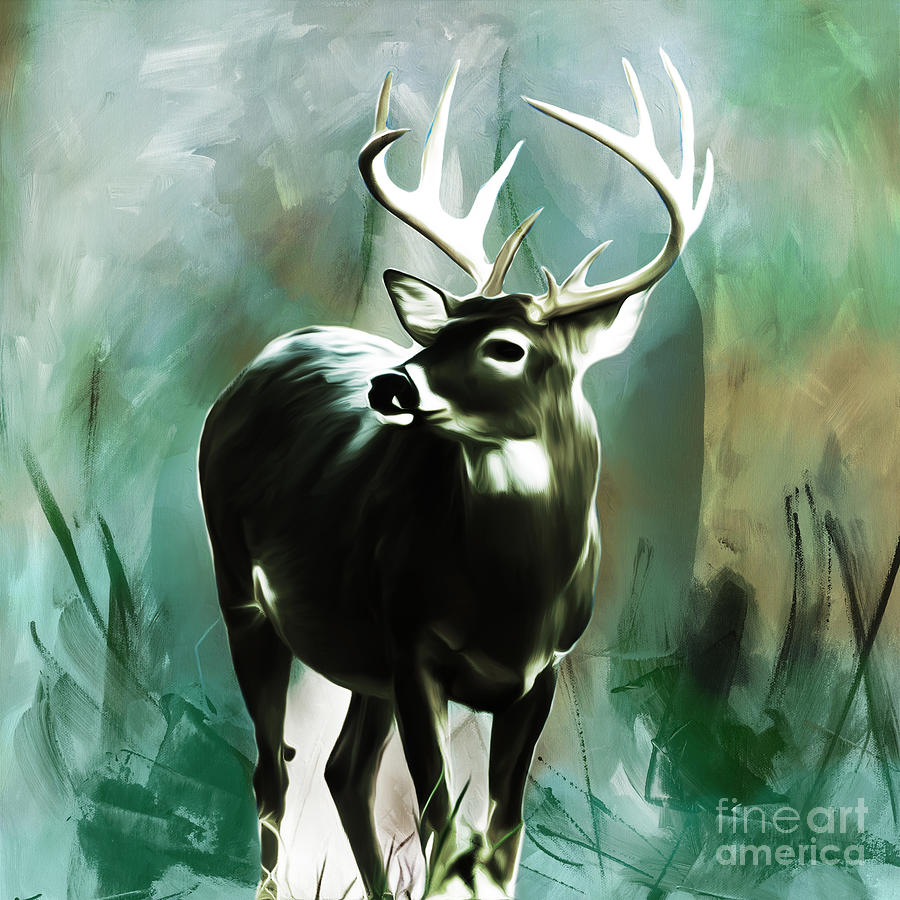 Deer  Painting by Gull G