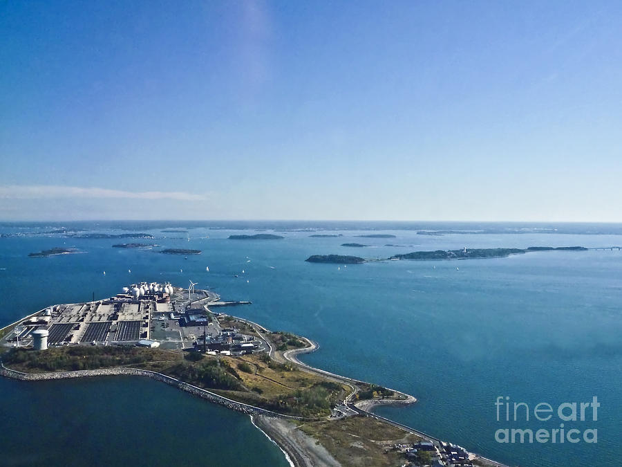 Deer Island in Boston Harbor 14BOSL027 Photograph by Howard Stapleton ...