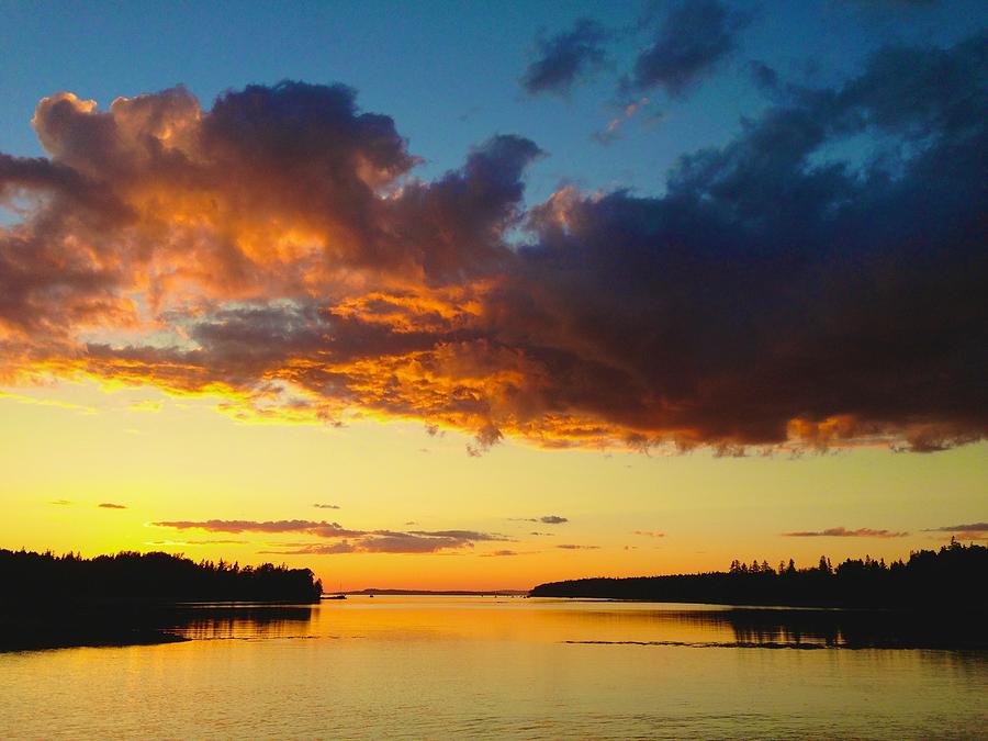 Deer Isle Sunset  Photograph by Polly Castor