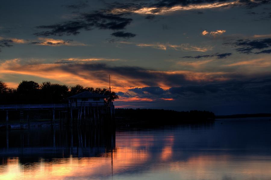 Deer Isle Sunset II Photograph by Greg DeBeck