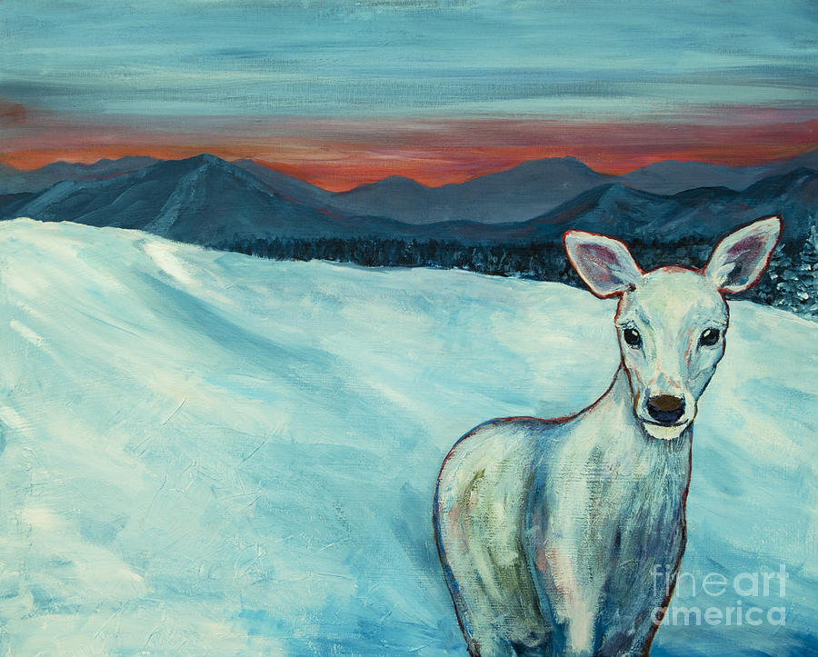 Deer Painting - Deer Jud by Angelique Bowman