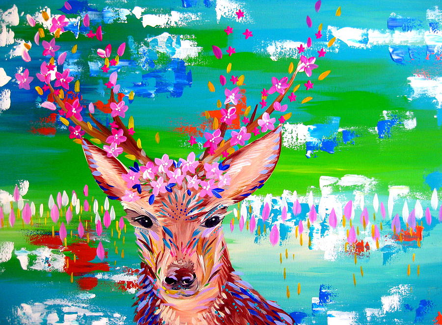 Deer Print Painting