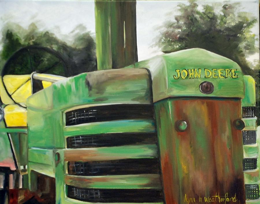 Farm Painting - Deere John by Lynn Weatherford