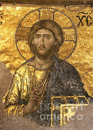 Mosaic Photograph - Deesis Mosaic Istanbul by K Randall Wilcox Mosaic Photograph - Deesis Mosaic Istanbul by K Randall Wilcox