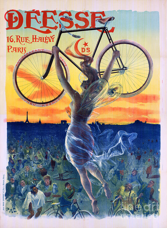 Vintage Painting - Deesse Cycles 1898 Vintage Advertising Poster by Vintage Treasure