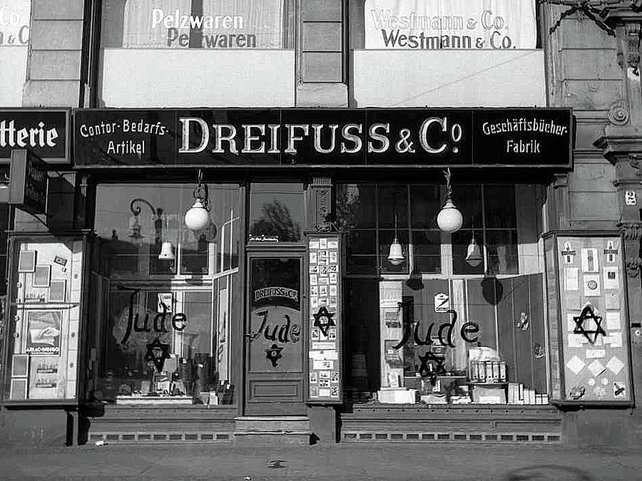 Defaced Jewish Shop Berlin Germany circa 1934 Photograph by David Lee Guss