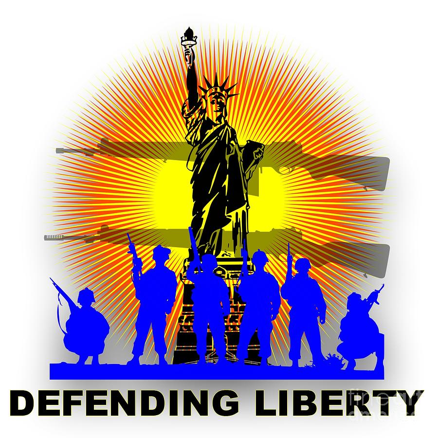 Defending Liberty 1 Digital Art by Peter Ogden