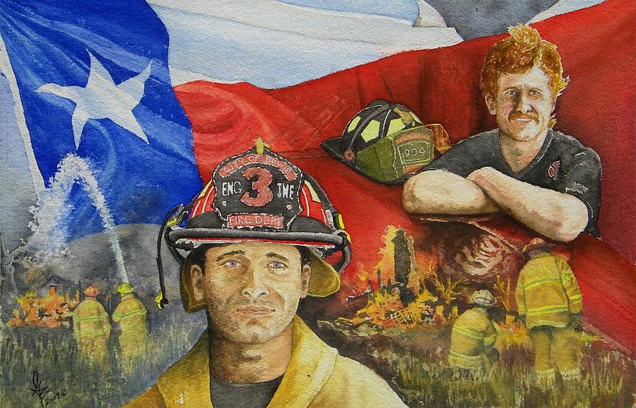 Defending Texas Painting by Gale Cochran-Smith