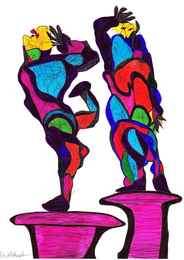 Definism Dance Drawing by Darrell Black