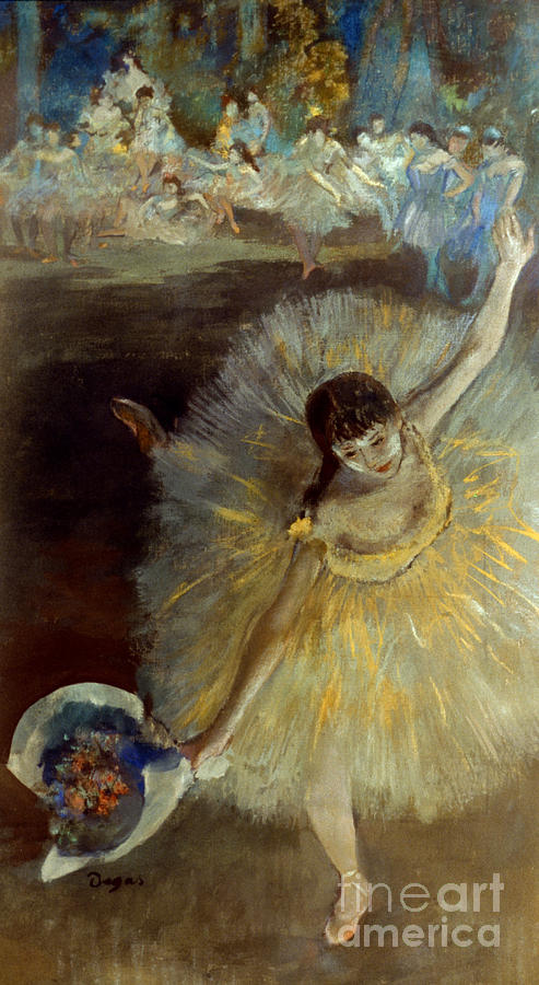Degas: Arabesque, 1876-77 Photograph by Granger