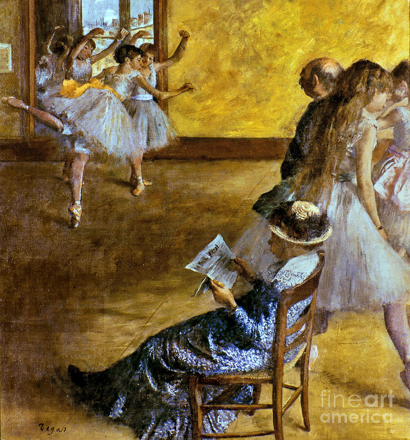 Edgar Degas Photograph - DEGAS: BALLET CLASS, c1878 by Granger