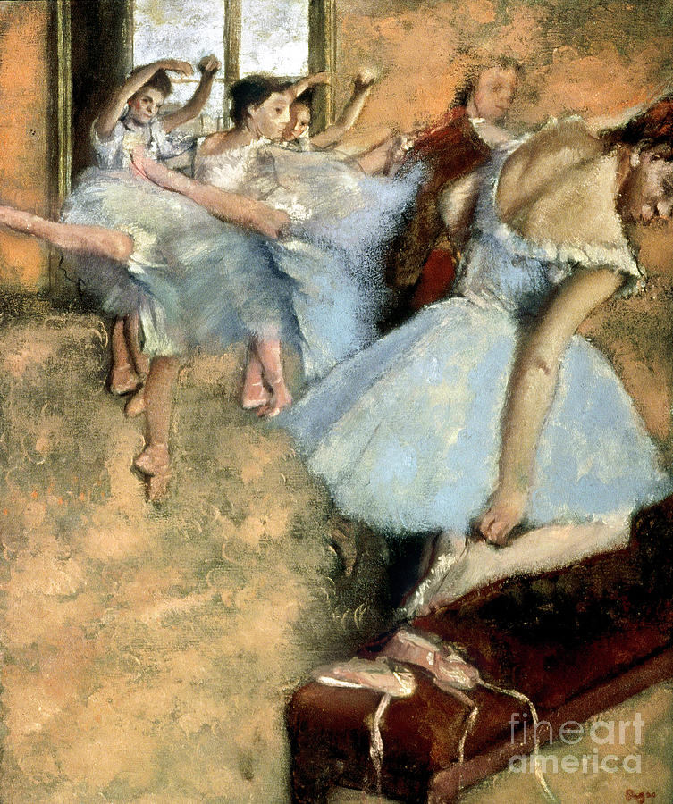 DEGAS: BALLET CLASS, c1880 Photograph by Granger