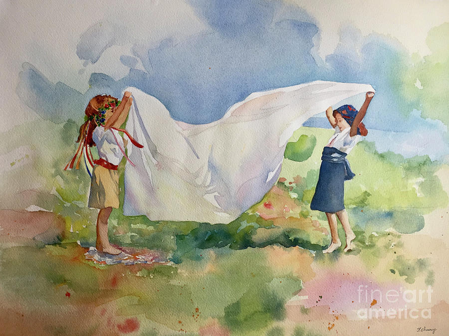 Dejeuner sur Herbe Painting by Francoise Chauray