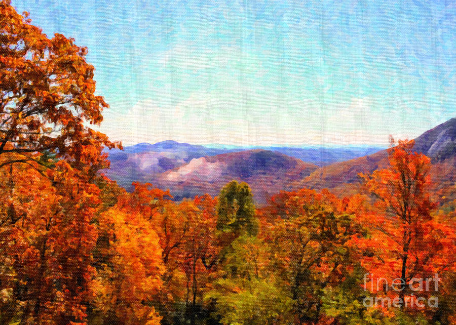 DeKinder Highlands Autumn  Painting by Janice Pariza