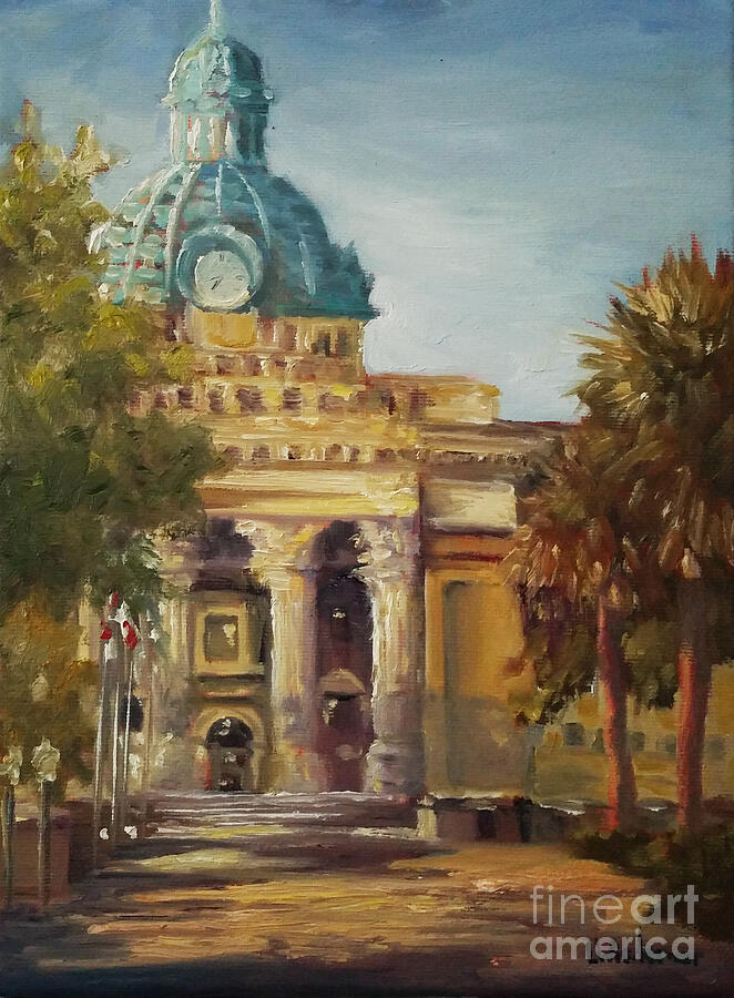 Architecture Painting - DeLands Dome by Leah Wiedemer