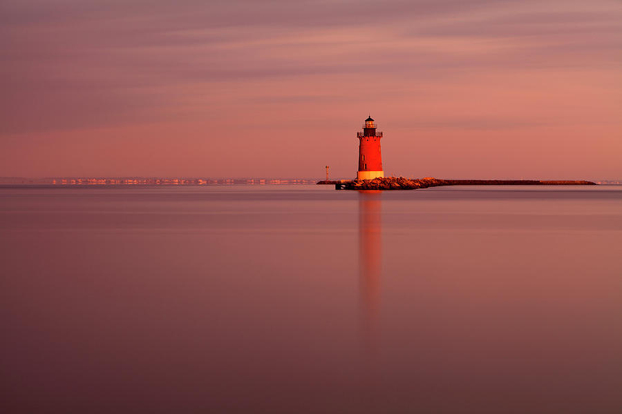 Delaware Breakwater Lighthouse Photograph by Gary Regulski
