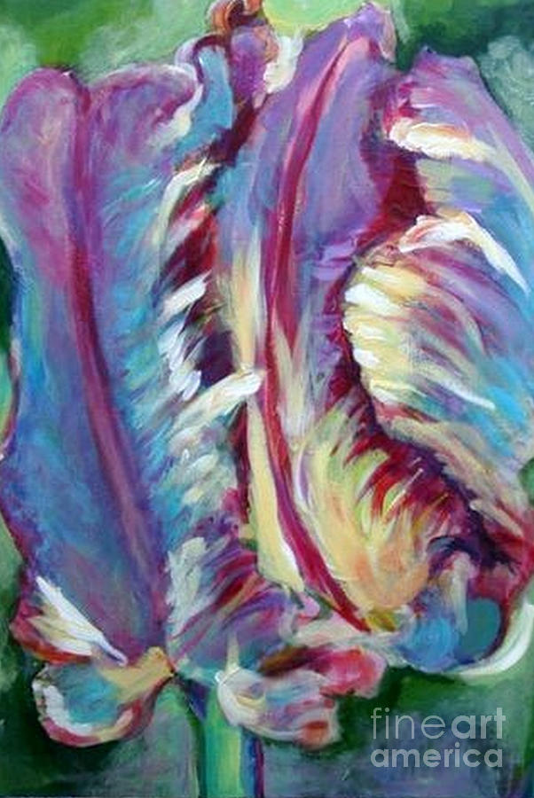 Delic Parrot Painting by Diane montana Jansson
