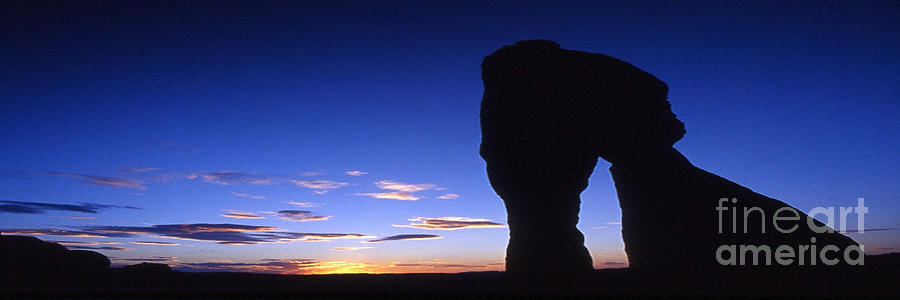 Arches National Park Photograph - Delicate Arch at dusk Panoramic by Sven Brogren